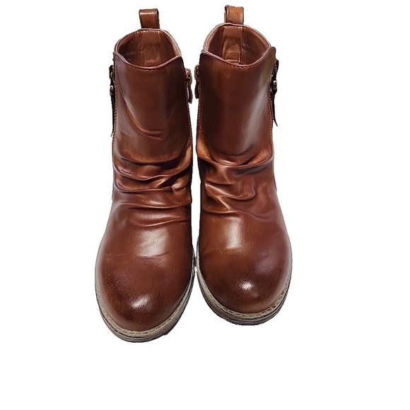Corkys To Be Hones Brown Pull On Chelsea Ankle Boots Size 8 - Picture 1 of 12